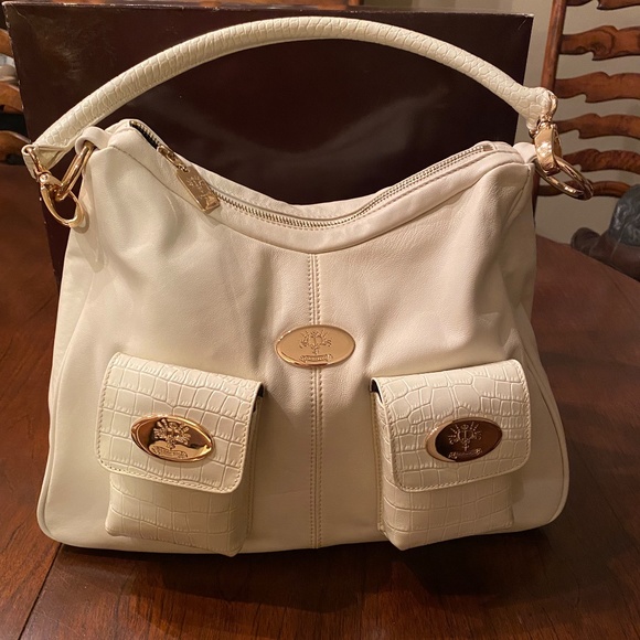 Christine Price Sarah Creme Lambskin Purse - Picture 1 of 10